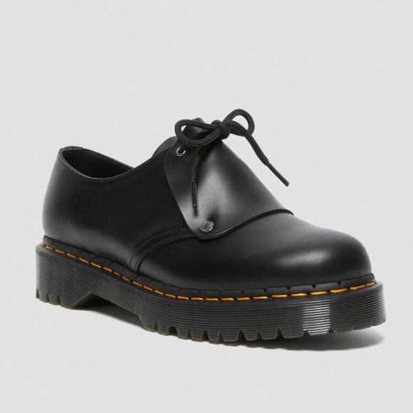 🖤DR MARTENS BLACK BEX BRANDO LEATHER OXFORD SHOES NIB🖤 - Picture 2 of 10